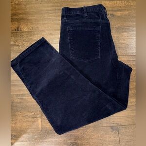 Lands’ End Dark Navy Corduroy Pants - Traditional Fit - 38